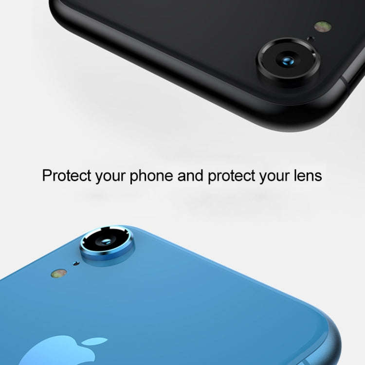 For iPhone XR Titanium Alloy Metal Camera Lens Protector Tempered Glass Film, For iPhone XR (1 PC)