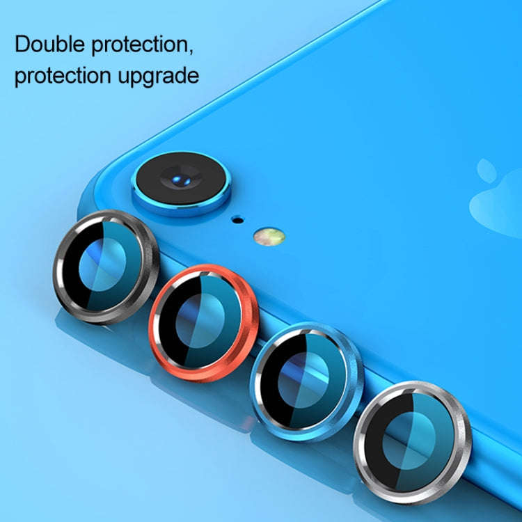 For iPhone XR Titanium Alloy Metal Camera Lens Protector Tempered Glass Film, For iPhone XR (1 PC)