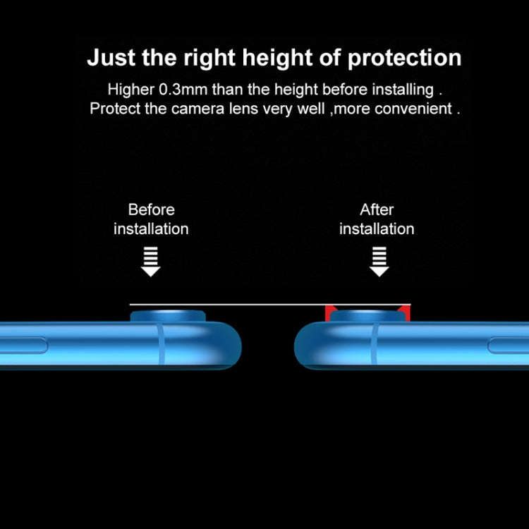 For iPhone XR Titanium Alloy Metal Camera Lens Protector Tempered Glass Film, For iPhone XR (1 PC)