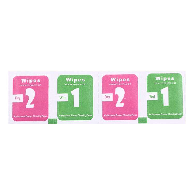 300pcs Dry-Wet Wipes Screen Protectors Accessories Alcohol for Pad Mobile Phone Watch Screen Clea...