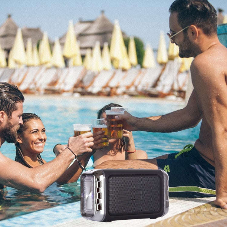 LN-22 DC 5V Portable Wireless Speaker with Hands-free Calling & Dual Colorful LED Light, Support ...