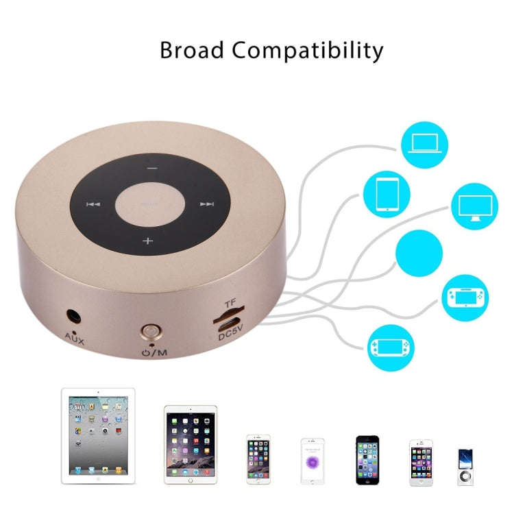 A8 Portable Stereo Bluetooth Speaker Built-in MIC, Support Hands-free Calls / TF Card / AUX IN, P...