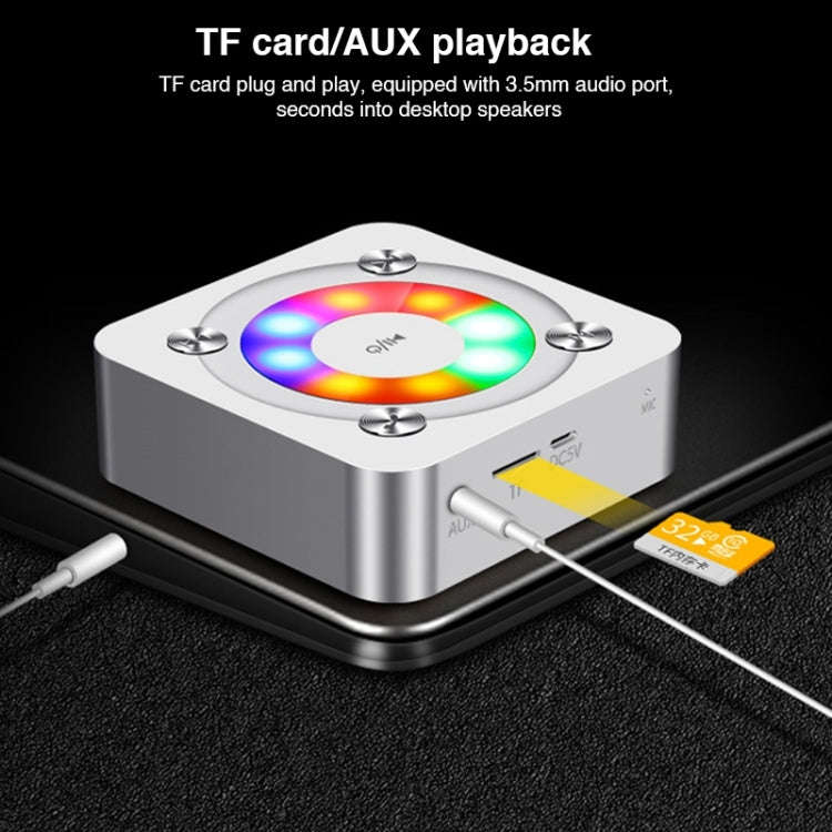 A9 Portable Bluetooth Stereo Speaker with Built-in MIC & Light, Support Hands-free Calls & TF Car...