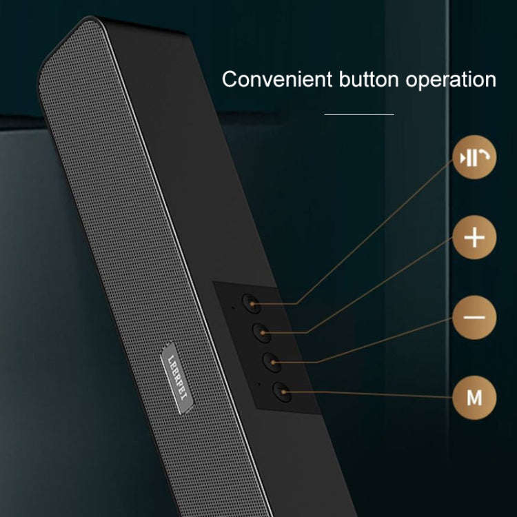 LEERFEI E91 10W Long Bar Shape Dual-speaker Multimedia Radio Bluetooth Audio, Support TF Card / U...