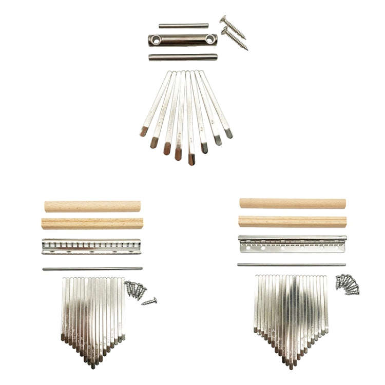 2 PCS 17 Tone Thumb Piano Keys Kalimba Pick Accessories Kit, 2 PCS 17 Tone