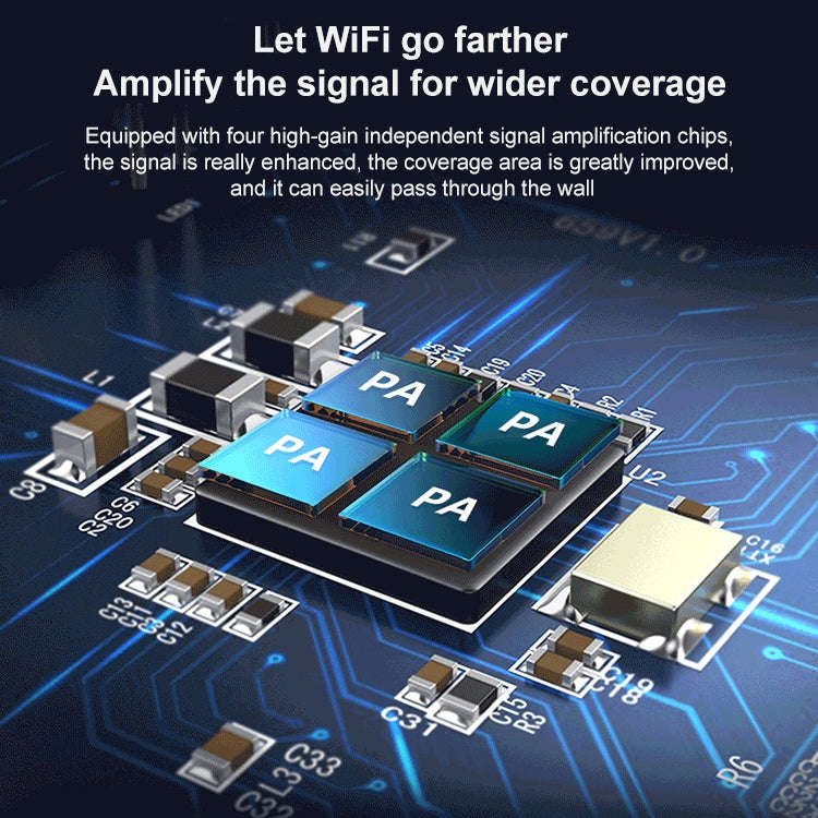 COMFAST CF-WR765AC 1200Mbps Dual Band Wireless Repeater Amplifier with External Antenna, CF-WR765AC