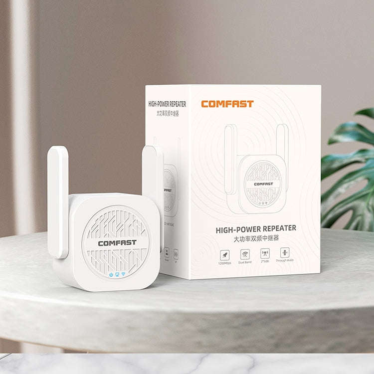 COMFAST CF-WR765AC 1200Mbps Dual Band Wireless Repeater Amplifier with External Antenna, CF-WR765AC