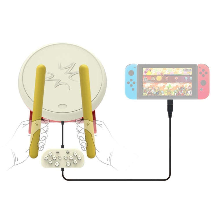 DOBE TNS-1867 Video Game Drum Sticks Controller Taiko Drum Kits for Nintendo Switch, For Nintendo...