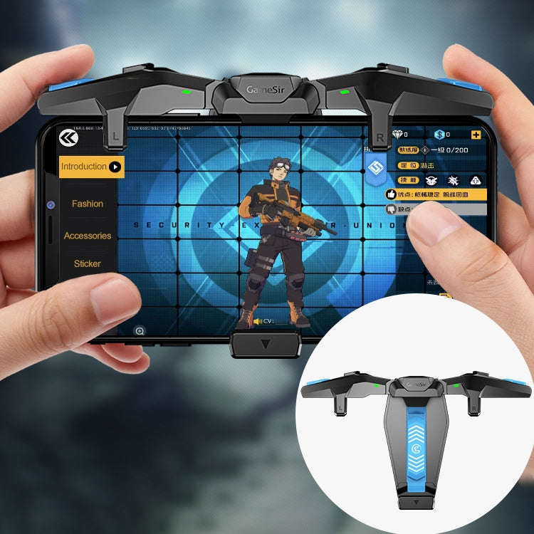 GameSir F4 Foldable Eagle Wing Shaped Physical Direct Connect Capacitor Gamepad Compatible with I...
