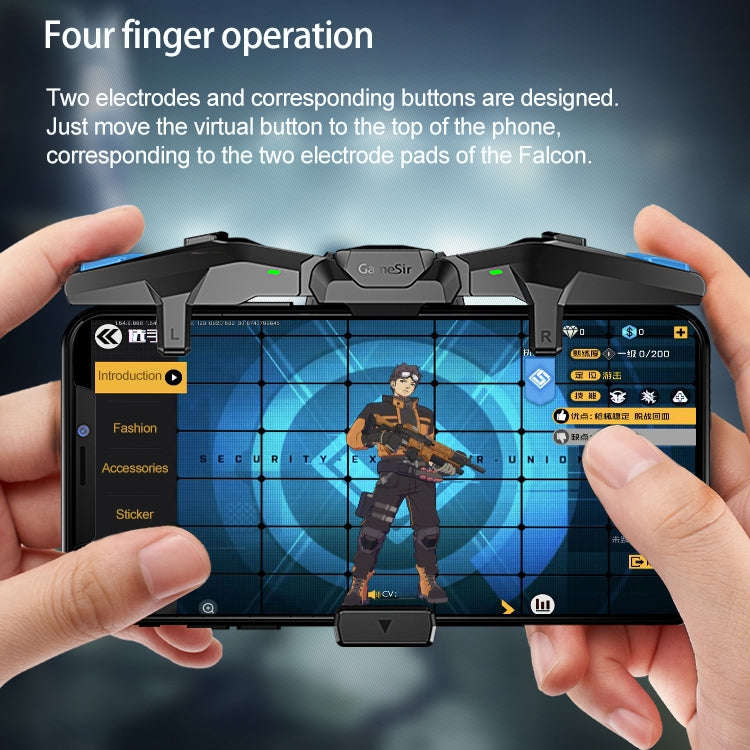 GameSir F4 Foldable Eagle Wing Shaped Physical Direct Connect Capacitor Gamepad Compatible with I...
