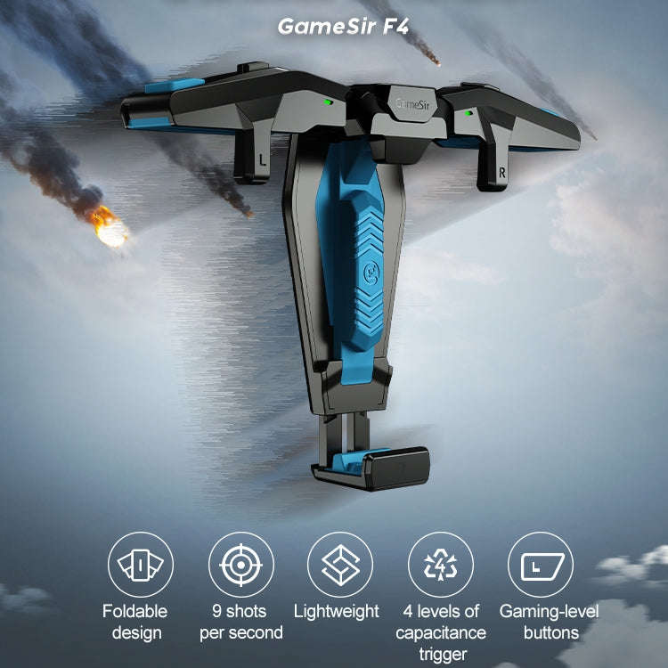 GameSir F4 Foldable Eagle Wing Shaped Physical Direct Connect Capacitor Gamepad Compatible with I...