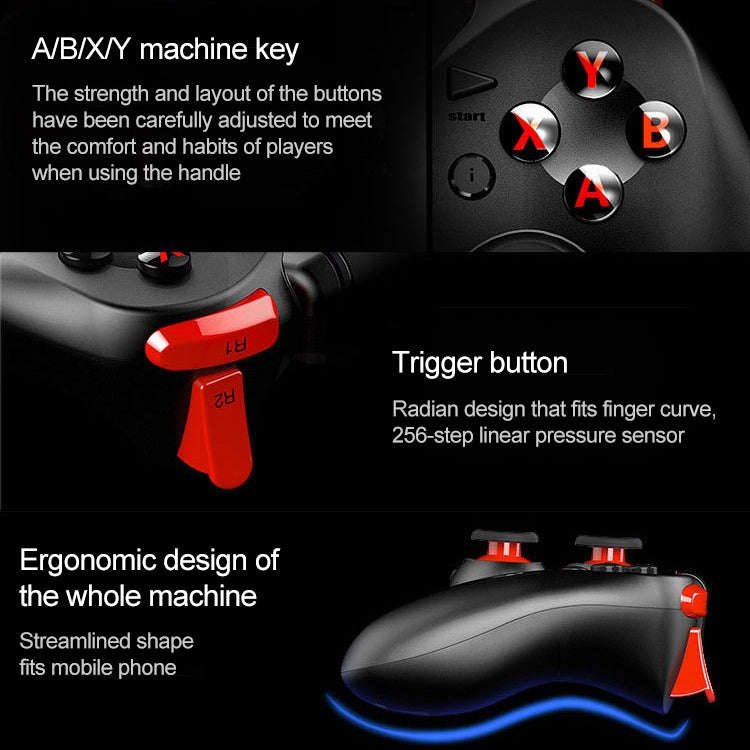 MB-838(X5Plus) Bluetooth 4.0 + 2.4G Wireless Dual-mode Gamepad with Retractable Bracket, Support ...