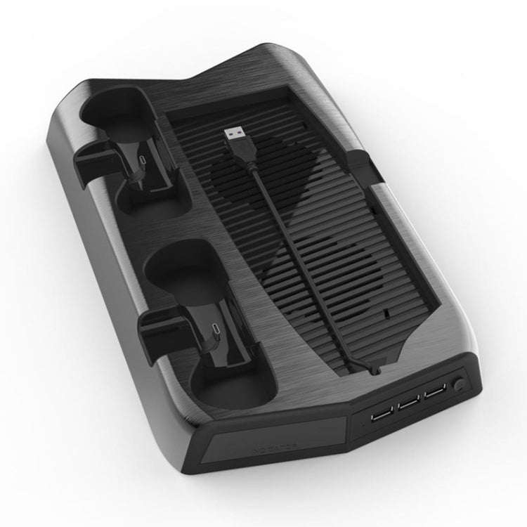 KJH P5-010-2 Multi-function Charging Cooling Fan Base with Storage Tray Bracket For PS5 De / UHD,...