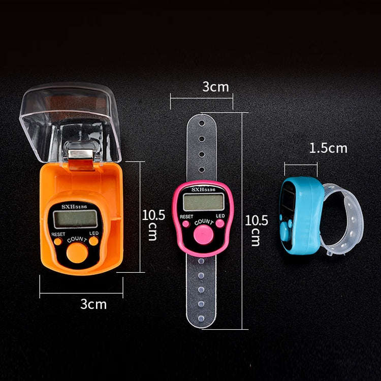 High Quality Ring Counter With LED Light, Electronic Finger Ring Counter, Random Color Delivery