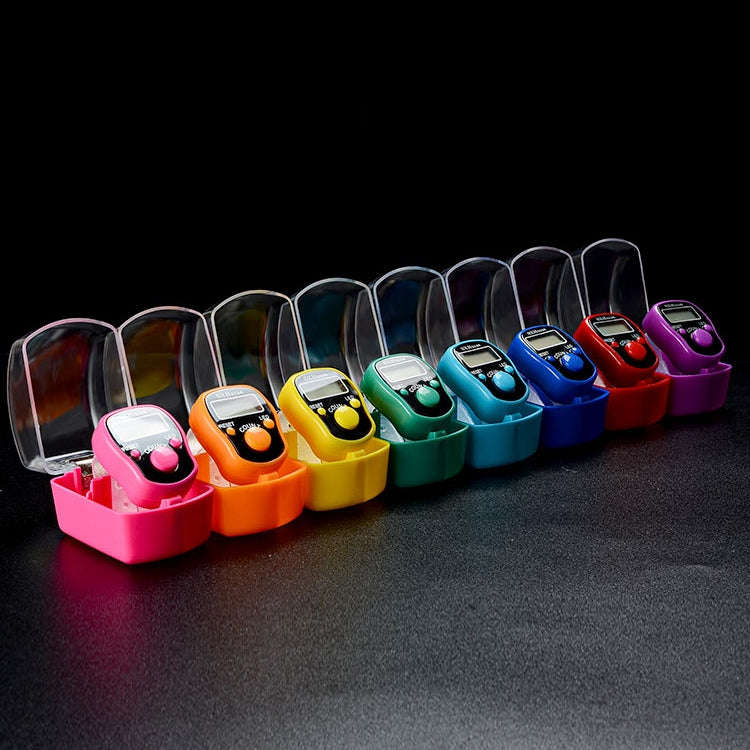 High Quality Ring Counter With LED Light, Electronic Finger Ring Counter, Random Color Delivery