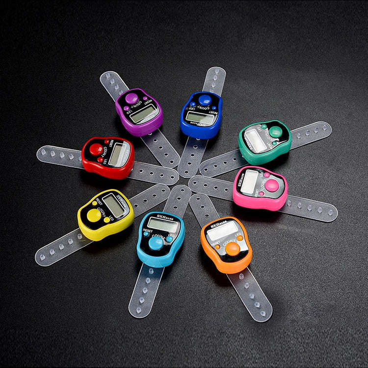High Quality Ring Counter With LED Light, Electronic Finger Ring Counter, Random Color Delivery