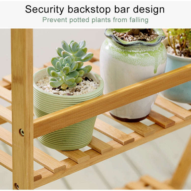 Bamboo 3-Tier Hanging Plant Stand Planter Shelves Flower Pot Storage Rack Folding Display Shelvin...