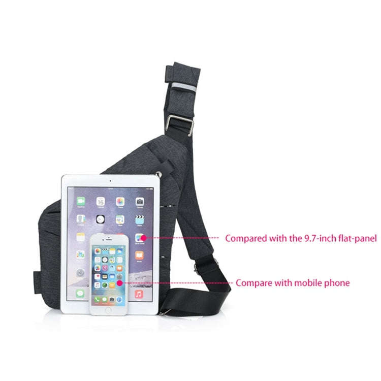 Multi-Function Portable Anti-theft Polyester Business Chest Bag Outdoor Sports Shoulder Bag for M...