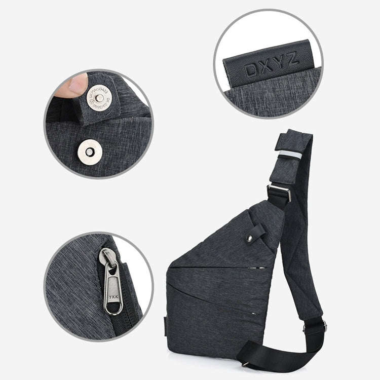 Multi-Function Portable Anti-theft Polyester Business Chest Bag Outdoor Sports Shoulder Bag for M...