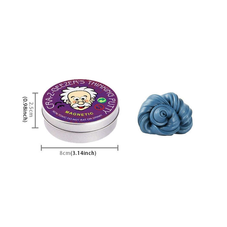 DIY Plasticine Slime Magnetic Rubber Mud Stress Reducer Anti-Anxiety Bouncing Putty Magic Clay Ed...