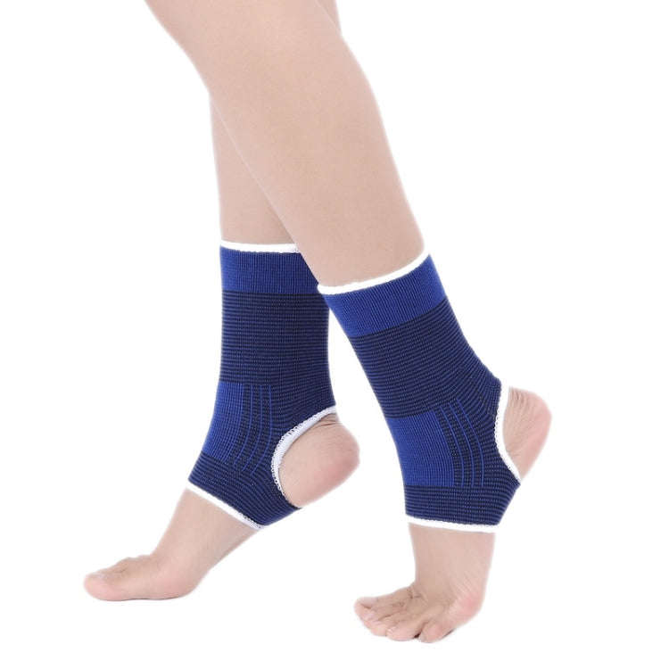 2 PCS Elastic Sports Ankle Support Guards, Size: 19 x 8cm (Royal Blue), Ankle Support Size: 8 x 19cm