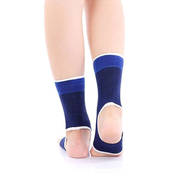 2 PCS Elastic Sports Ankle Support Guards, Size: 19 x 8cm (Royal Blue), Ankle Support Size: 8 x 19cm