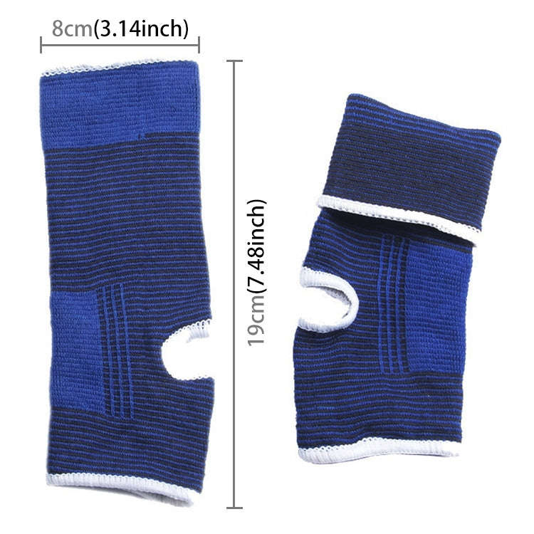 2 PCS Elastic Sports Ankle Support Guards, Size: 19 x 8cm (Royal Blue), Ankle Support Size: 8 x 19cm
