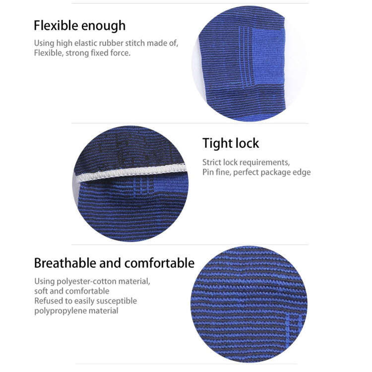 2 PCS Elastic Sports Ankle Support Guards, Size: 19 x 8cm (Royal Blue), Ankle Support Size: 8 x 19cm