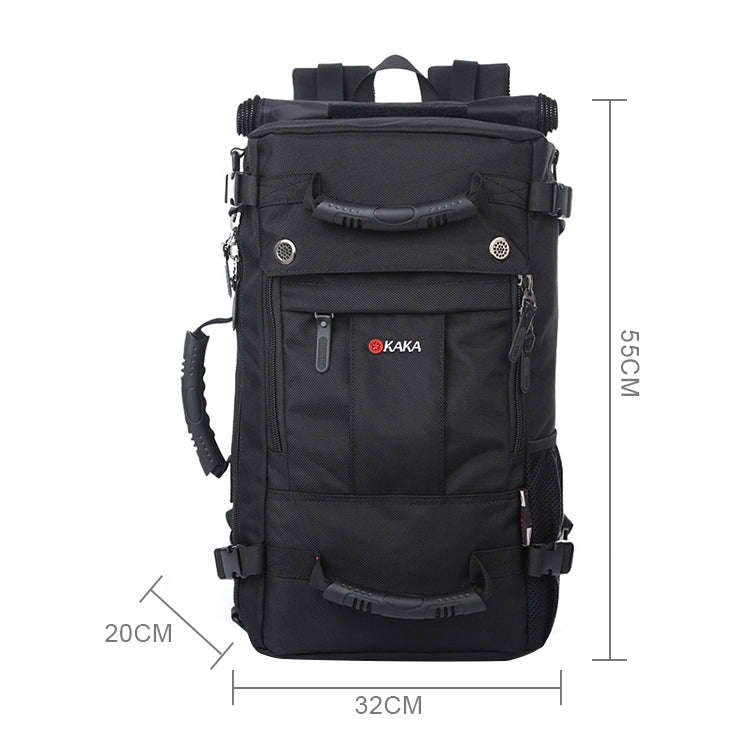 KAKA Large Capacity Backpack Men Travel Bag Leisure Student Waterproof Shoulders Bag with Lock, K...
