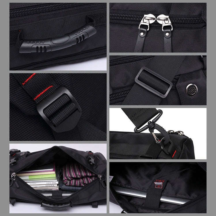 KAKA Large Capacity Backpack Men Travel Bag Leisure Student Waterproof Shoulders Bag with Lock, K...
