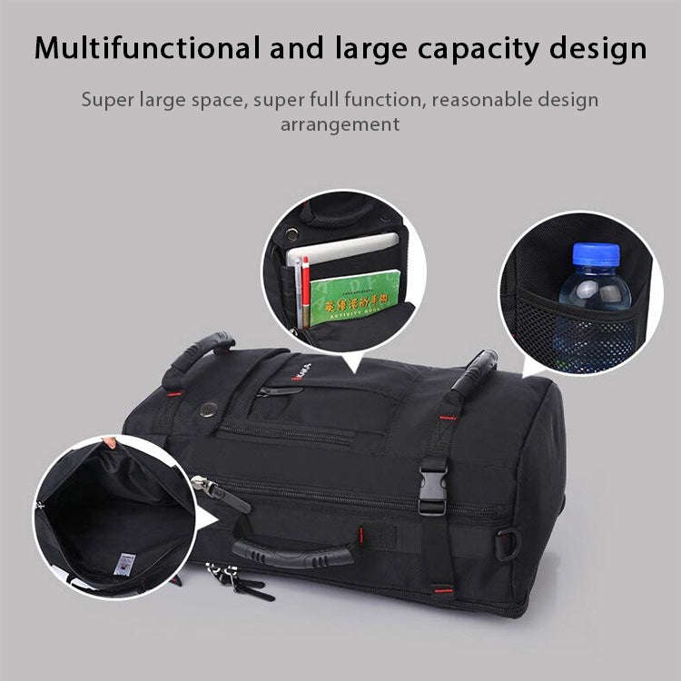 KAKA Large Capacity Backpack Men Travel Bag Leisure Student Waterproof Shoulders Bag with Lock, K...