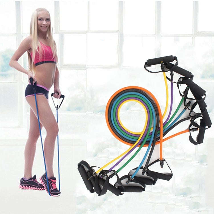Fitness Exercise Resistance Bands Stretch Elastic Rope Workout Yoga Rally Muscle Training Exercis...