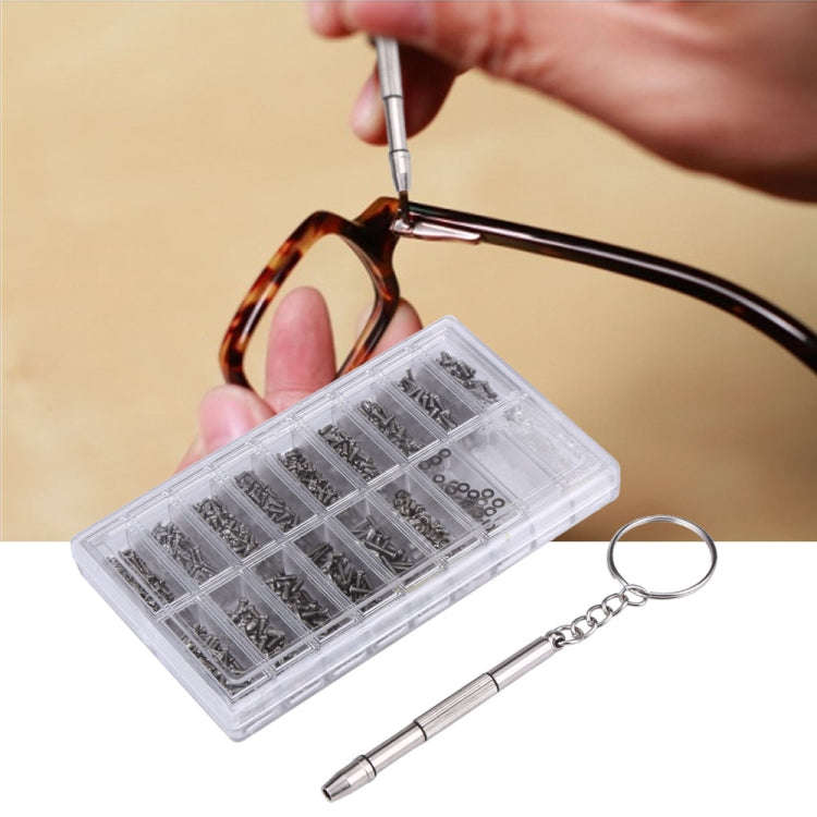 1000 PCS Watch Sunglass Spectacles Screws Nut Repair Kit With a Screwdriver, Sunglass Spectacles ...