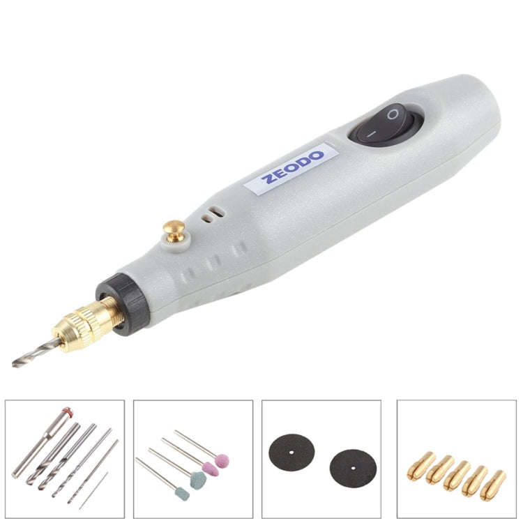 ZEODO ZD6000 Mini Electric Grinder Drill, AC 220V / DC12V, US Plug, ZD6000