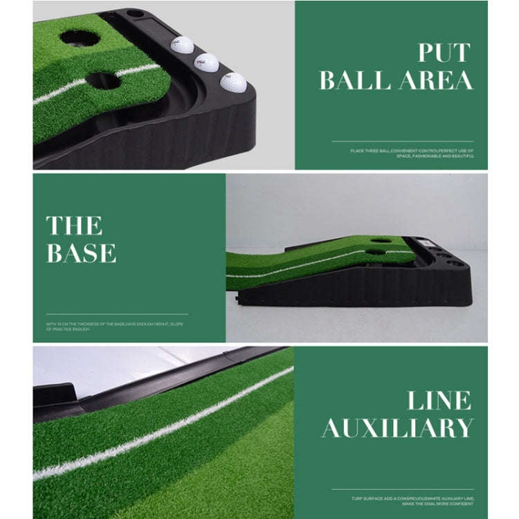 PGM Golf Mini Putting Mat Push Rod Trainer 3m, without Auto Ball Return Fairway, 3m, without Auto...