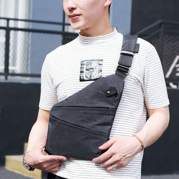 Multi-Function Portable Anti-theft Polyester Business Chest Bag Outdoor Sports Left Shoulder Bag ...