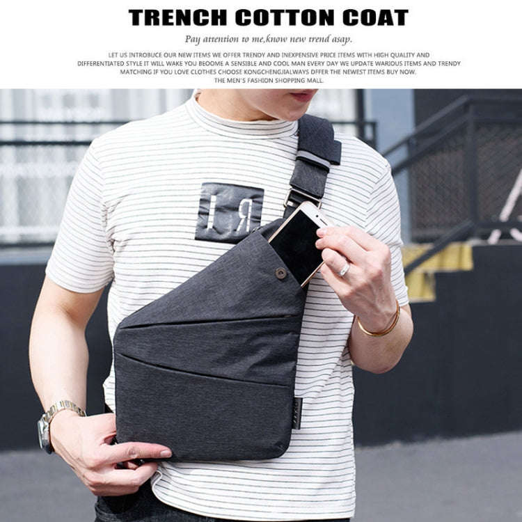 Multi-Function Portable Anti-theft Polyester Business Chest Bag Outdoor Sports Left Shoulder Bag ...