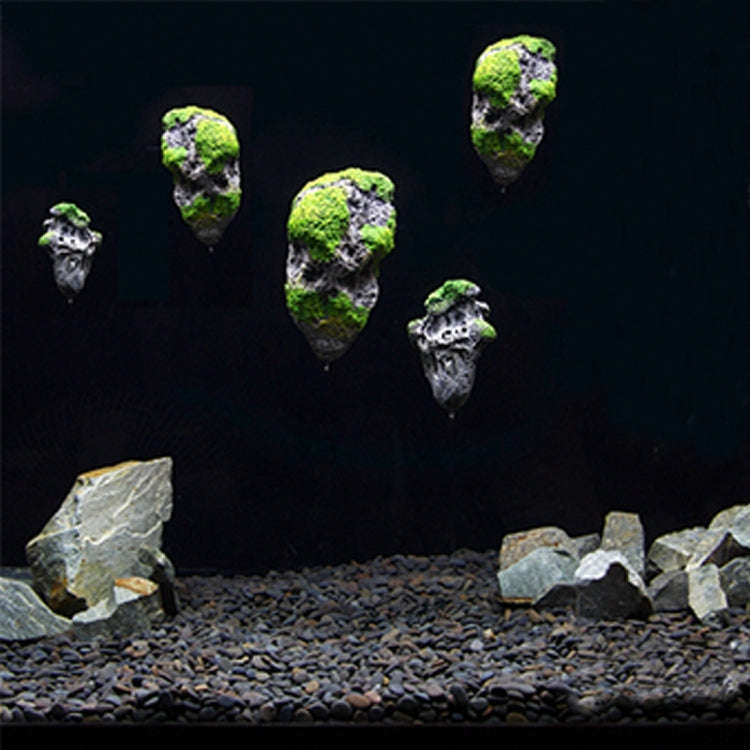 Aquarium Decoration Floating Pumice Suspended Stone Artificial Fish Tank Acuarios Moss Flying Roc...