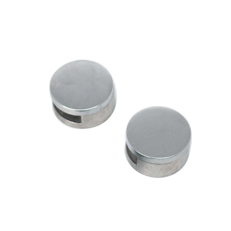 10 PCS Circular Glass Mirror Holder Buckle Fixing Accessories with Screw & Rubber Plug, Circular,...
