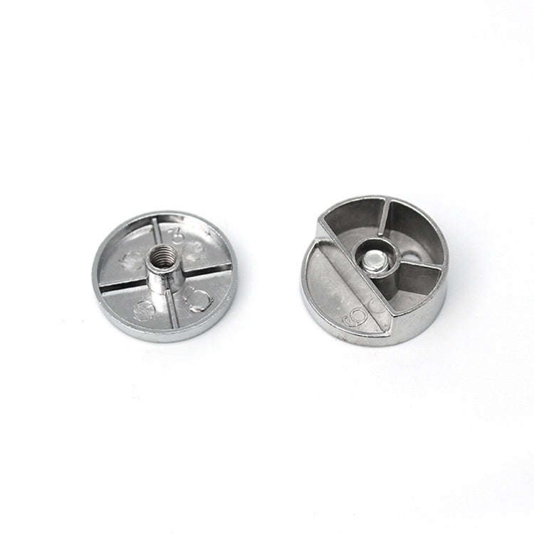 10 PCS Circular Glass Mirror Holder Buckle Fixing Accessories with Screw & Rubber Plug, Circular,...