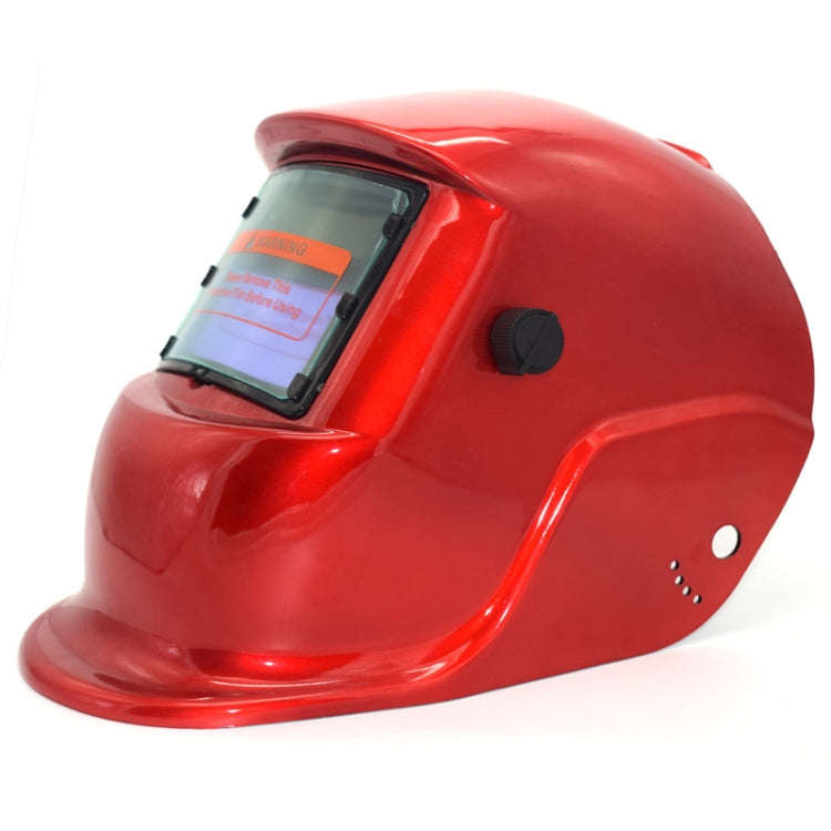 Solar Automatic Variable Light Electric Welding Protective Mask  Welding Helmet, Welding Helmet(Red)