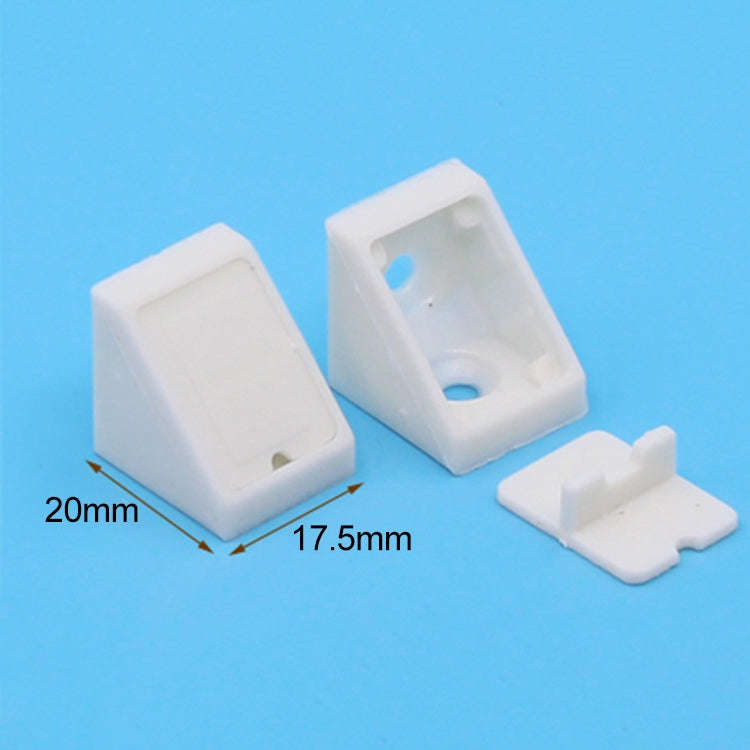200 PCS Plastic Thickened Detachable Corner Connector Furniture Right Angle Board Bracket with Co...