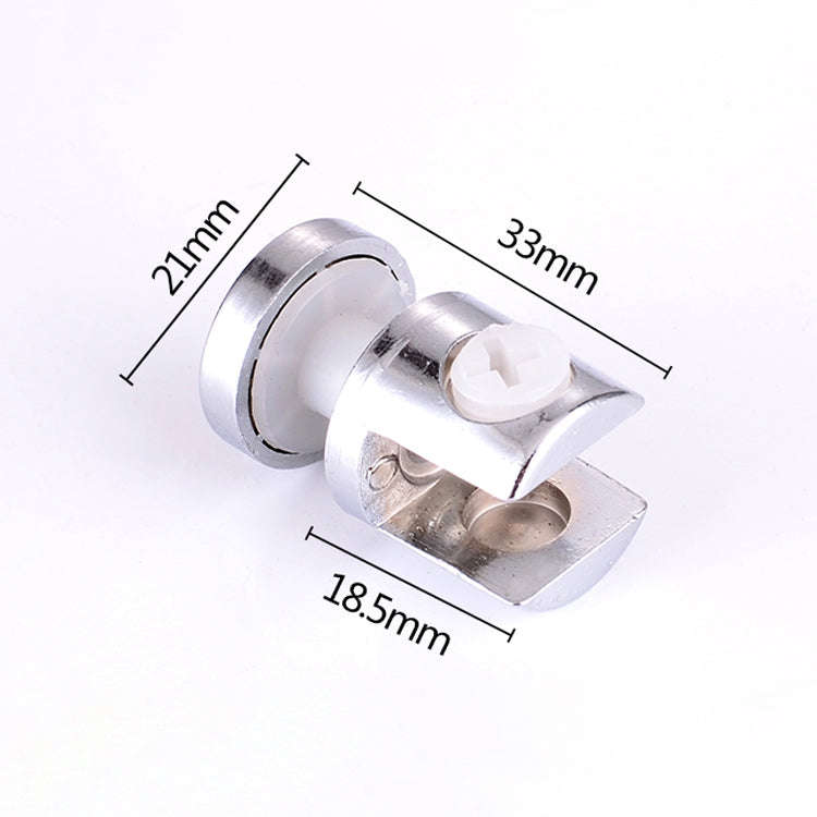 10 PCS Zinc Alloy Bright Fixed Bracket Connection 12mm Cylindrical Glass Fixing Clamp with Base, ...