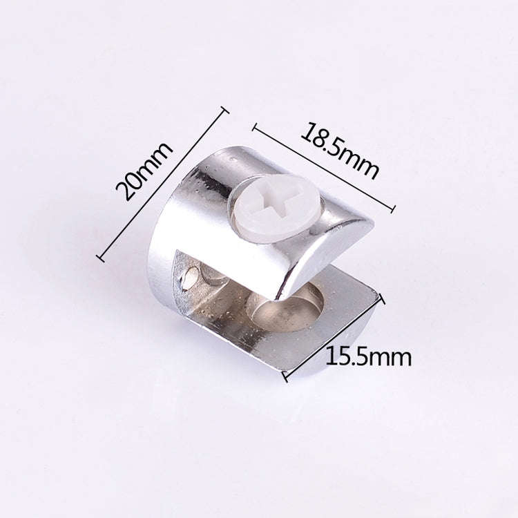 15 PCS Zinc Alloy Bright Fixed Bracket Connection 12mm Cylindrical Glass Fixing Clamp, 12mm Cylin...