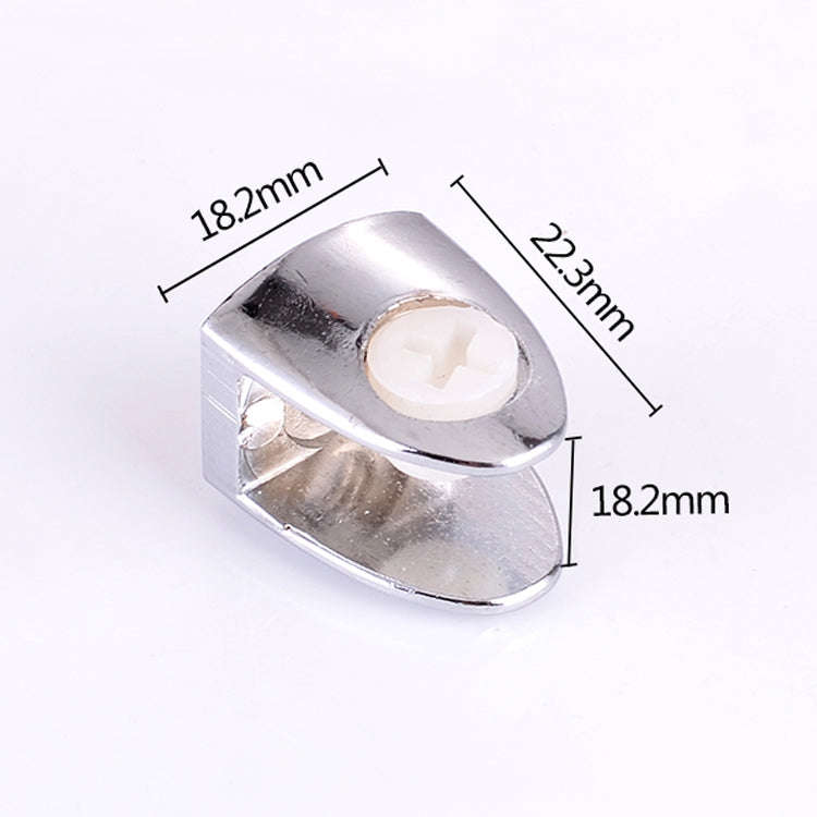 15 PCS Zinc Alloy Bright Fixed Bracket Connection Nail Glass Fixing Clamp, Nail