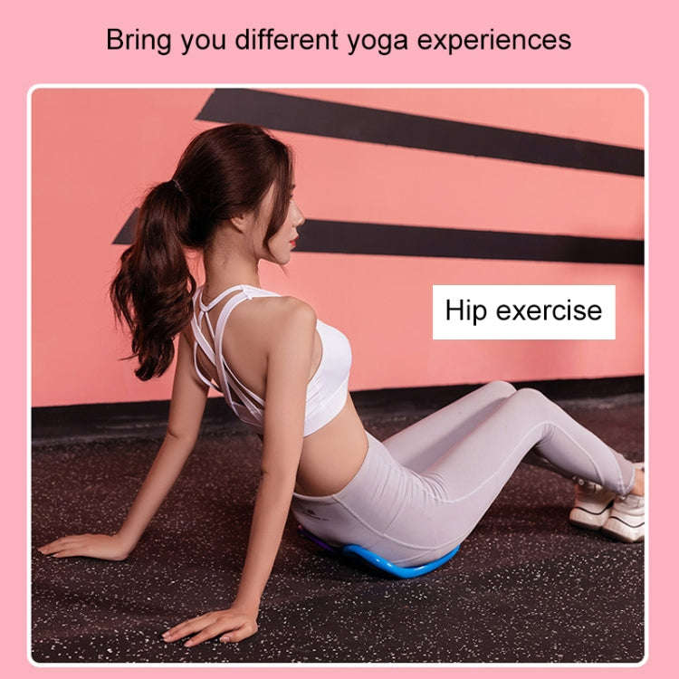 2 PCS PP Double Massage Point Yoga Circle Fascia Stretching Ring Pilates Resistance Ring, Light Pink