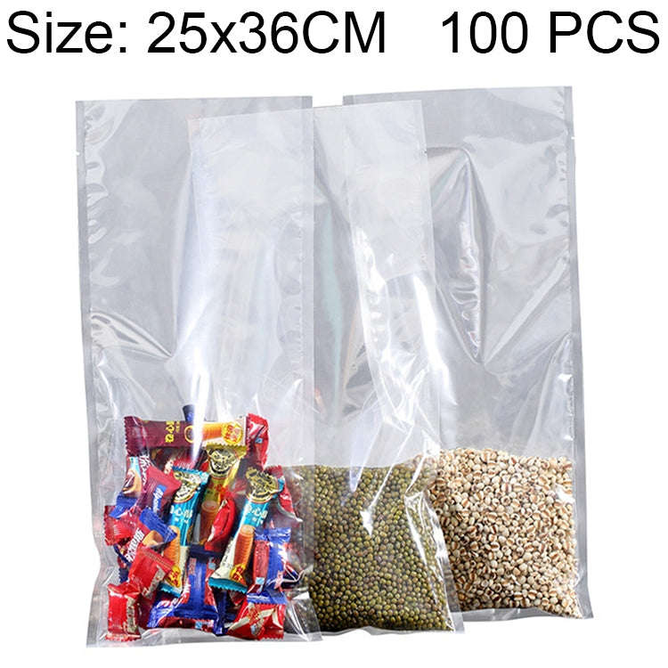 100 PCS Food Vacuum Packaging Transparent Plastic Bag Nylon Fresh-keeping Bag, Size: 25cm x 35cm,...