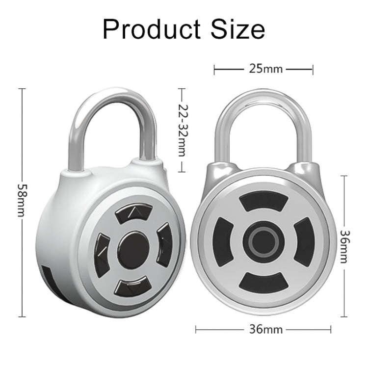 Intelligent Bluetooth Key Password Padlock Remote Unlocking for iOS / Android, DM-1