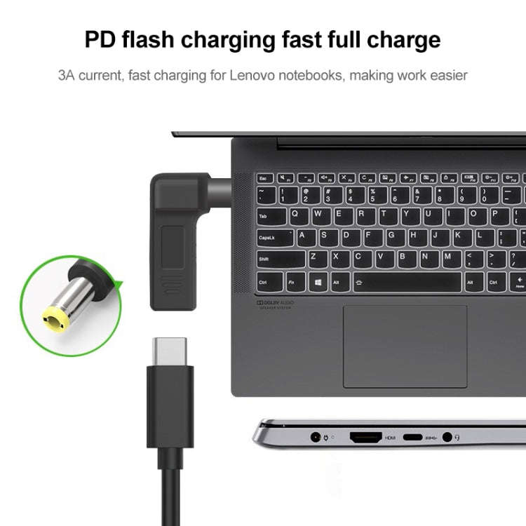 USB-C / Type-C Female to 5.5 x 2.5mm Male Plug Elbow Adapter Connector, 5.5 x 2.5mm Elbow
