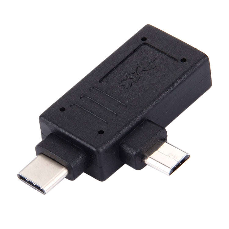 USB-C / Type-C Male + Micro USB Male to USB 3.0 Female Adapter, USB 3.0